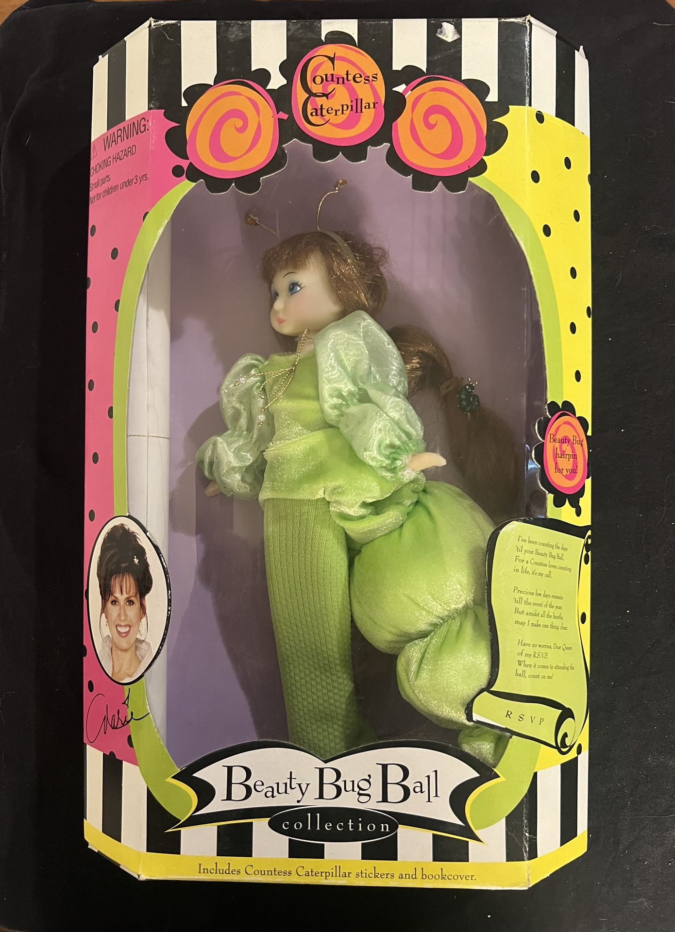 1999 Knickerbocker Marie Osmond Beauty Bug Ball "Countess Caterpillar" Doll Vintage