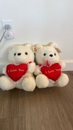 🧸 Vintage Chosun International “I Love You” Teddy Bear – 12”