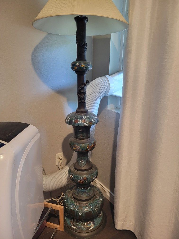 Asian Antique Cloisonne Floor Lamp