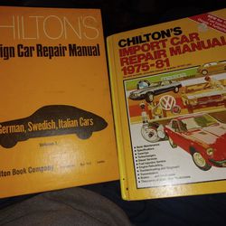 Chilton's Foreign/Import Car Repair Manuals. 