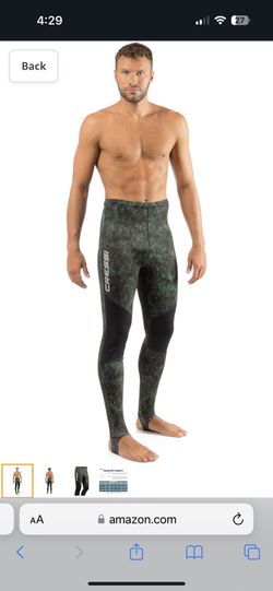 XL Cressi UV Hunter Camouflage Patterned Rash Guard Pants for All Water 