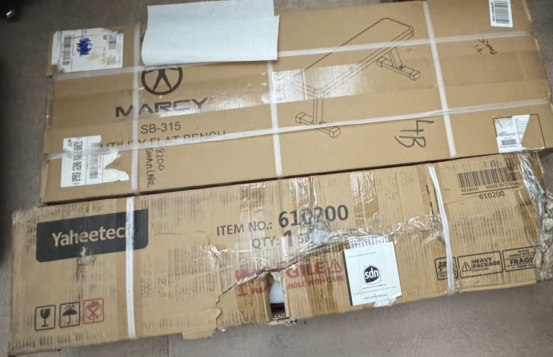 Flat Weight Bench & Squat Rack