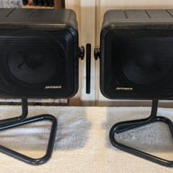 Realistic Optimus Speakers with Small Stands