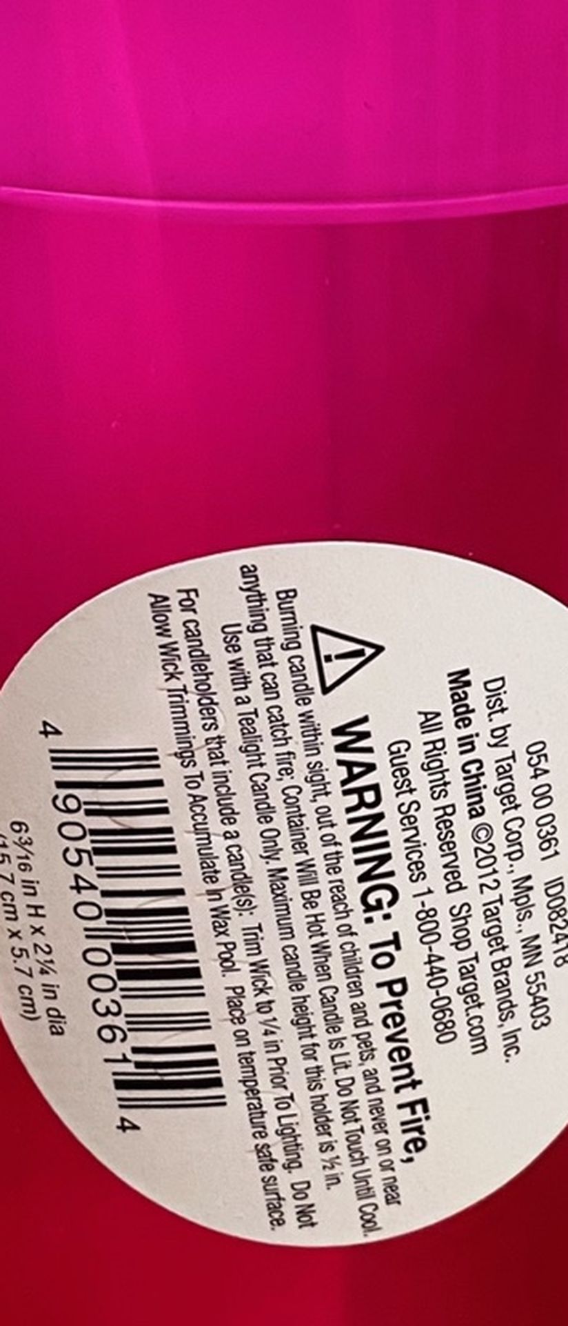 Tea Light Holder - Hot Pink
