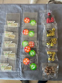 Pokémon TCG ETB Accessories Lot - VSTAR Markers, Condition Markers, Dice