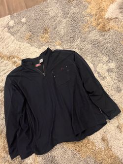 Men’s 3X  FR zip pull over long sleeve
