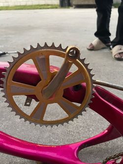Lowrider bike crank sprocket