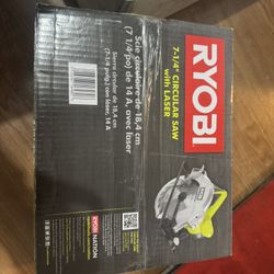 New RYOBI  7-1/4 in.  Circular Saw with Laser