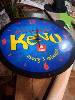 Retro keno clock