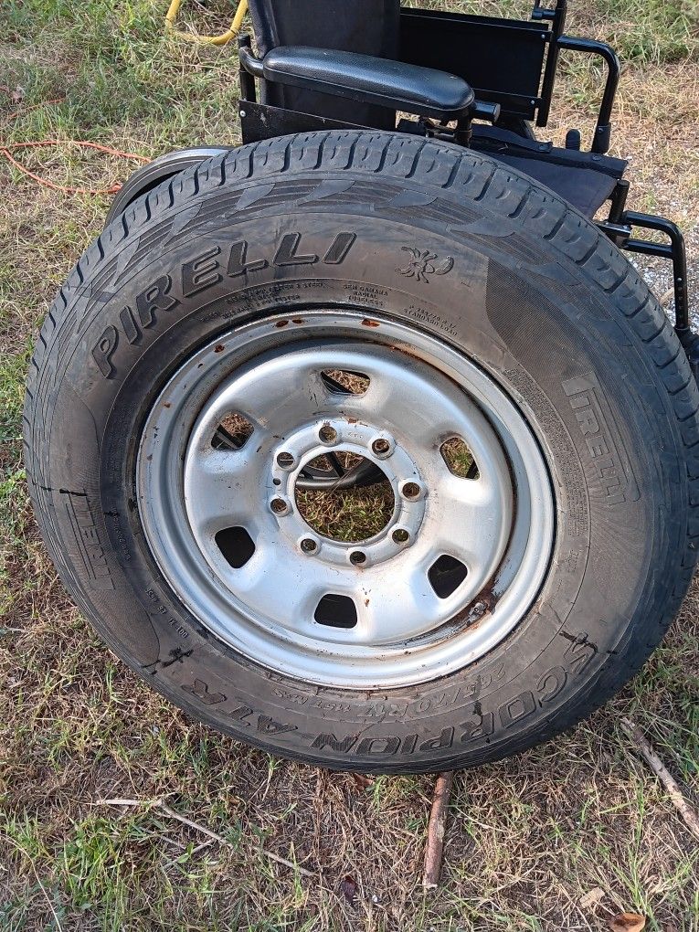 Tire and wheel