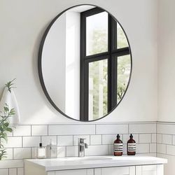 New Wellynap 19 x 19 Inches Black Metal Bathroom Medicine Cabinet w/ Mirror, Wall-Mounted,Adjustable