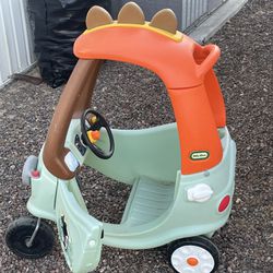 Kids Foot Control Dino Car