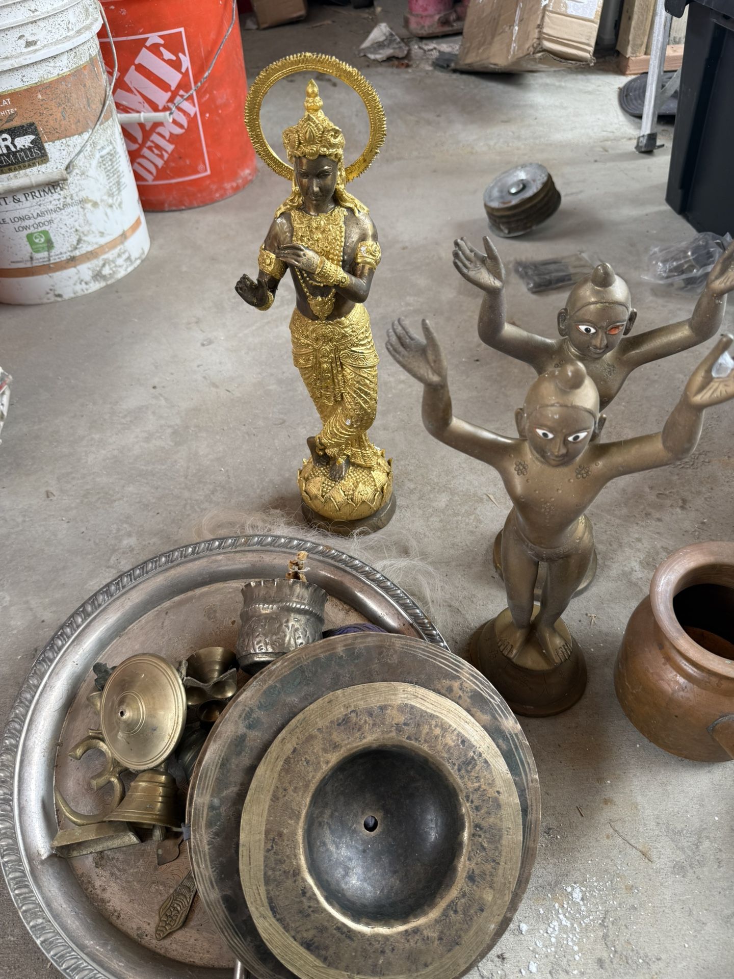 Solid Brass And Copper Idols?