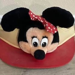 Vintage Disney Walt World Land Sun Visor Hat Minnie Mouse Plush just $5