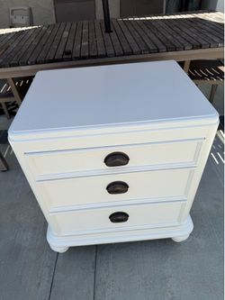 WHITE NIGHTSTAND, Not Walmart or IKEA Junk