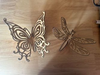 3D Wooden Dragon/Butterflies