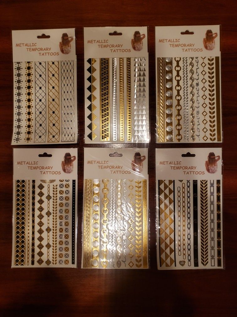Temporary Metallic Tattoos