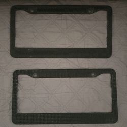 Blk Bling Bling Plates 