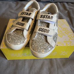 Kids Golden Goose platinum glitter Sneakers $200