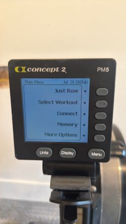 BLACK CONCEPT2 ROWERG ROWER - PM5