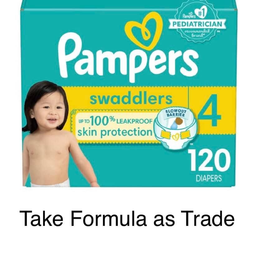 Swaddlers Size 4-Pampers Pañales Diapers 