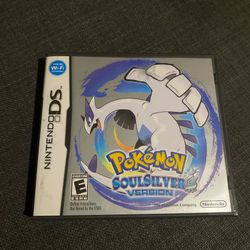 Pokemon Soulsilver Version Nintendo DS, Case, Manuals And Inserts Only - NO Game