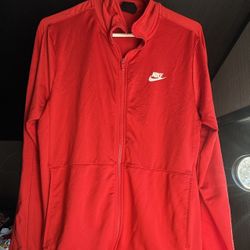 Nike Men’s Fire Red Track Jacket Size Small