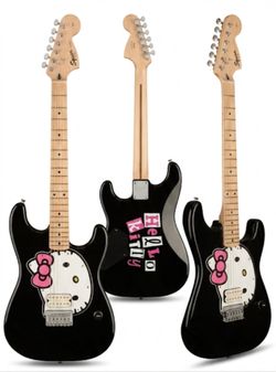 Hello kitty guitar