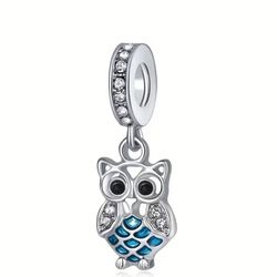 Brand New Owl DIY Jewelry Pandora Style Making Bracelet Charm 