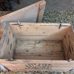 Vintage Military Wood Ammo Box - Crate