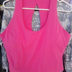 Pink Size Xlarge Workout Crop Top