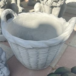 New Flower Pot Made Out Of Cement Perfect Gift 🎁 