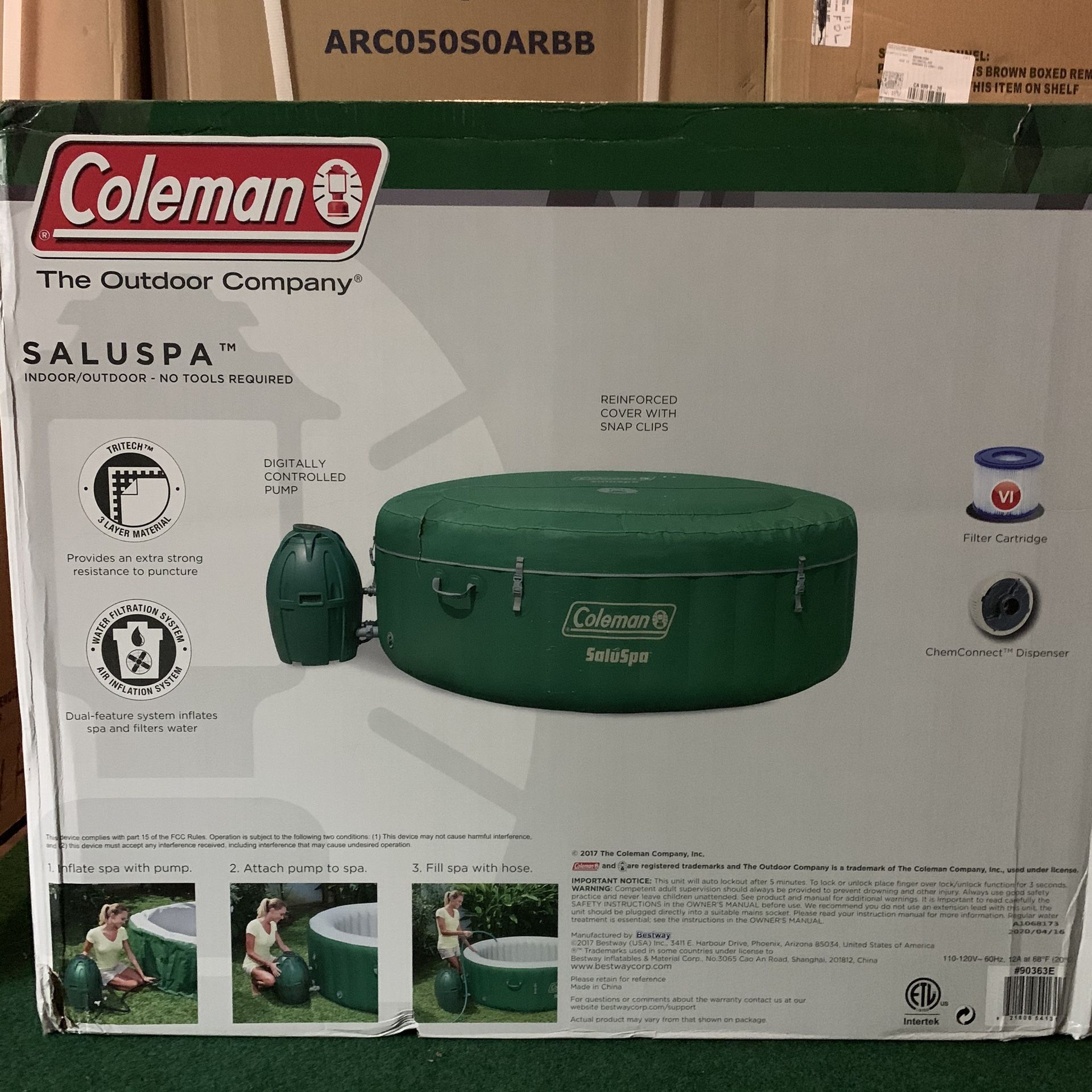 Coleman SaluSpa Inflatable Hot Tub Spa