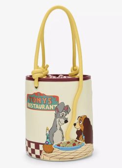 Disney Lady And The Tramp Pasta Dinner Bucket Crossbody Bag 