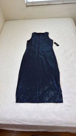 Prom/Formal Shinny Navy Dress Size XL