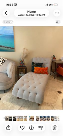 FREE Tufted Chaise Lounge