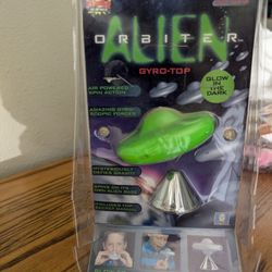 Brand New Super Science Alien Orbiter Gyro-Top Glow In The Dark