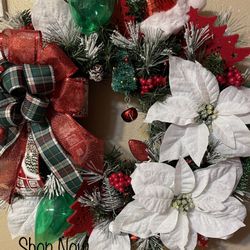 !! NEW HANDMADE CHRISTMAS WREATH !!