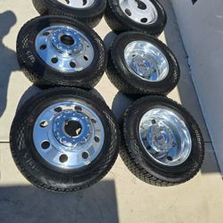 6 NEW 2027 FORD F450 DULLY RIMS&TIRES 225-70R19 " $3500