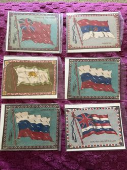 Vintage 1(contact info removed) Cigar Felt silk flags