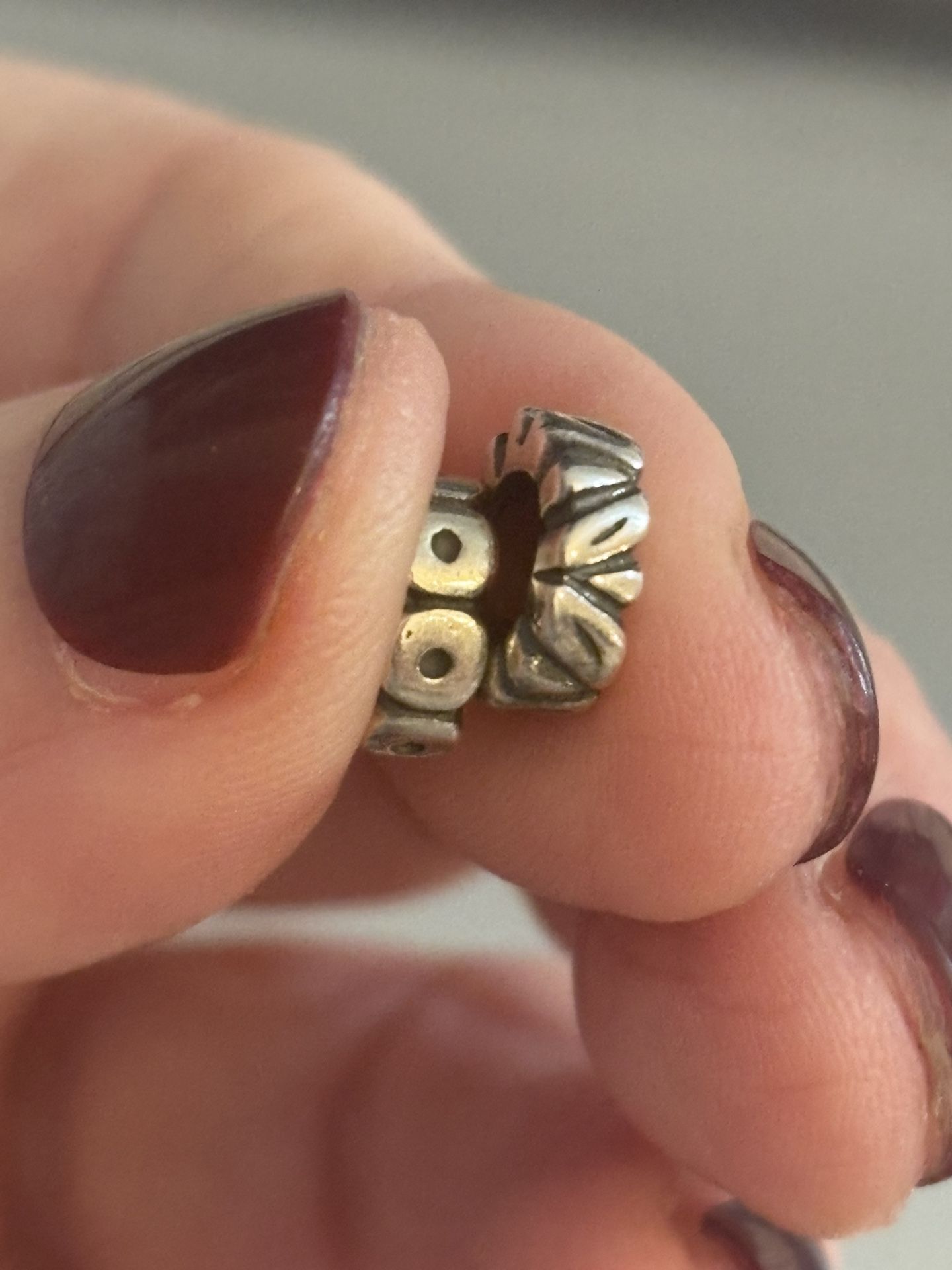 2 Genuine Pandora Charm Bracelet Spacer Charms STAMPED 925 ALE
