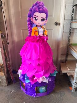 Rumi KPOP Demon hunter dress style pinata with balls