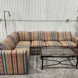 Corner Sectional Sleeper Sofa Couch - Pull Out Bed - Cleaned - Comfy - 2pcs - Delivery Available 
