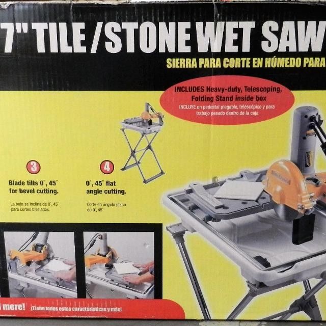Workforce 7" Tile/Stone Saw With Blade THD850 for Sale in Las Vegas, NV