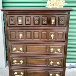 Beautiful Modern Vintage Tall Dresser 34x18x44 
