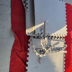 USED GYM FLOOR MATS 6-1/8 Thick. 6-1/4 THICK. WITH SOME EDGE PIECES
11525 S HALSTED DUNKIN DONUTS 
10$  CASH ONLY AS IS