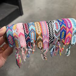12pcs Per Pack of Bohemian Style Ethnic  Bracelets