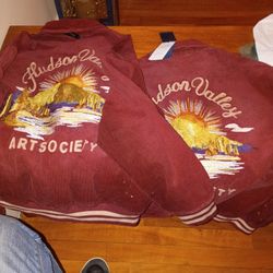 Polo Jackets Corduroy Maroon Size Medium And Small