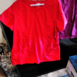 Dickies Red XL women's Shirt Scrub