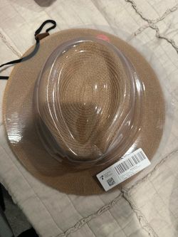 Wide Brim Straw Sun Hat with Chin Strap
